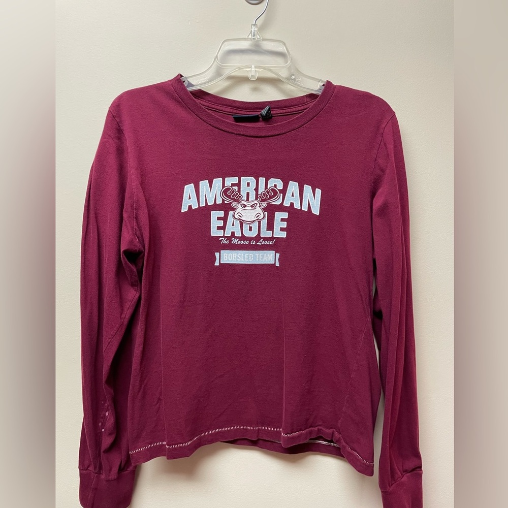 Women’s XL Maroon American Eagle Outfitters long sleeve top